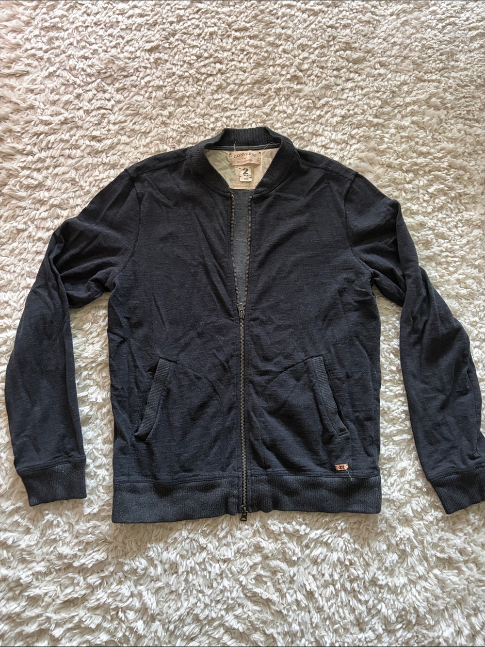 🌴⭐️ Converse John Varvatos Men's Black Zip-Up Sweater Jacket
